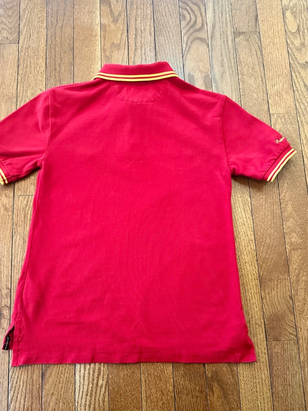 Polo Ralph Lauren Boys Red Big Pony Polo Shirt Crest Logo Short Sleeve Size 8 - Picture 2 of 3